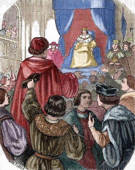 The monarch in the States General, 1506, (1851). Creator: Dupre.