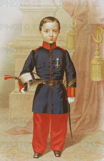 The Prince of Asturias, 1865. Creator: Julio Donón.