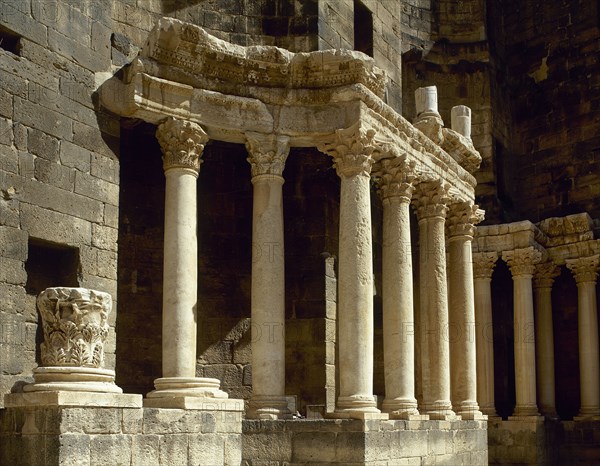 Porticus post scaenam, Roman Theatre, Bosra, Syria, 2001. Creator: LTL.
