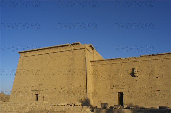 Temple of Hathor - Western side, Dendera, Egypt, 2019. Creator: LTL.