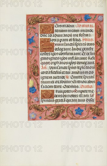 Decorated Text Page; Spinola Hours, about 1510-1520. Creator: Unknown.