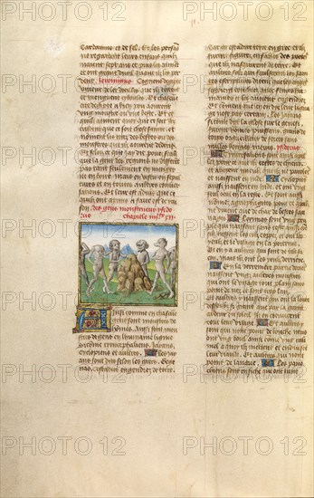 Akephalos and Kynokephalos; Miroir Historial, about 1475. Creator: Unknown.