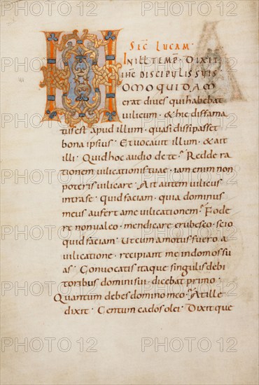 Decorated Initial H; Gospel Lectionary, late 10th century. Creator: Unknown.
