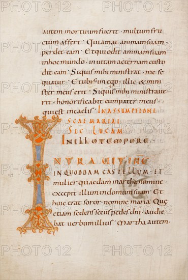 Decorated Initial I; Gospel Lectionary, late 10th century. Creator: Unknown.