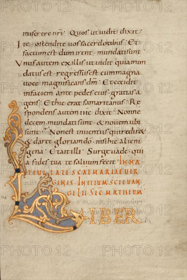 Decorated Initial L; Gospel Lectionary, late 10th century. Creator: Unknown.