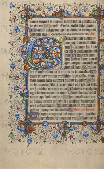 Decorated Initial C; Psalter, 1420-1430. Creator: Unknown.