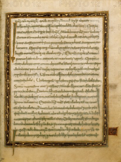 Decorated Text Page; Gospel Lectionary, early 9th century. Creator: Unknown.