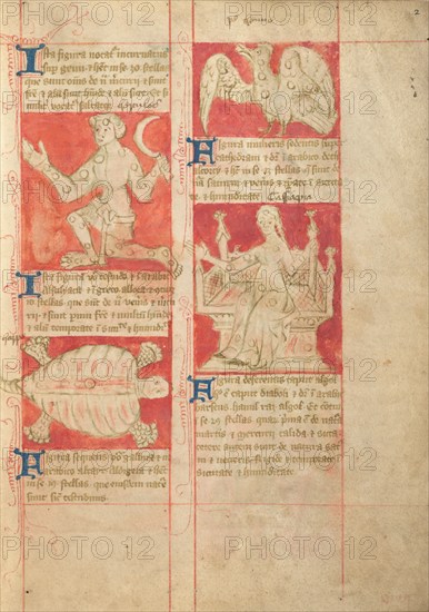 Constellation; Astronomical and Medical Miscellany, late 14th century, shortly after 1386. Creator: Unknown.