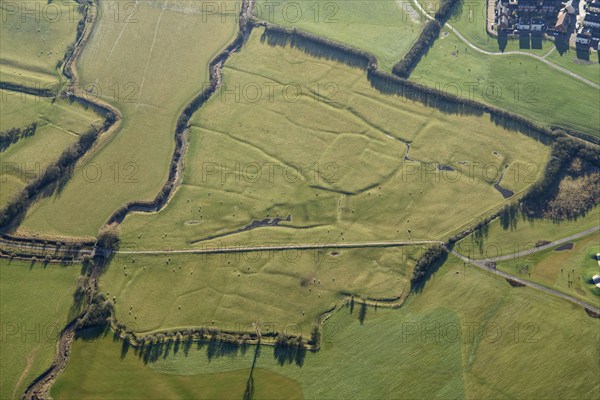 Quarrendon II deserted medieval village, Buckinghamshire, 2022. Creator: Damian Grady.