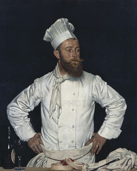 Le Chef de l'Hôtel Chatham, Paris, c1921. Creator: William Orpen.