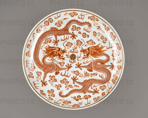 Dish with dragon, 1874-1908. Creator: Unknown.