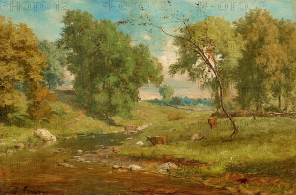 In the Meadow, 1825-1894. Creator: George Inness.