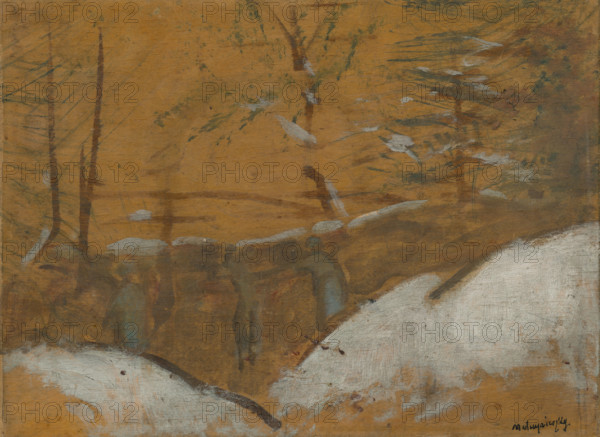 Trenches in Winter, about 1914. Creator: Ladislav Mednyanszky.