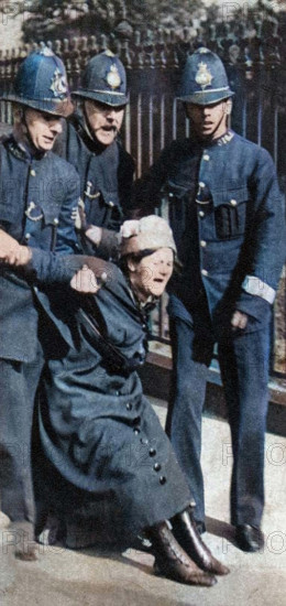 A suffragette being arrested, c1910s (1935). Creator: Unknown.