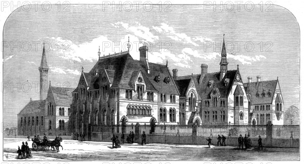 New Owens College, Manchester, 1873. Creator: Unknown.