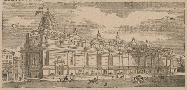 Madame Tussaud's, late 19th century. Illustration of the exterior of Baker Street Station in London, taken from an advertisement for Madame Tussaud & Sons' waxwork museum.