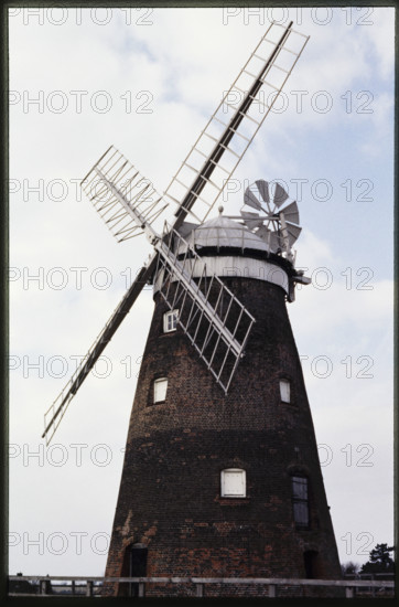 The windmill at Thaxted, known as John Webb's Windmill, seen from the south-east, Essex, 1986. The windmill was built for John Webb in 1804.