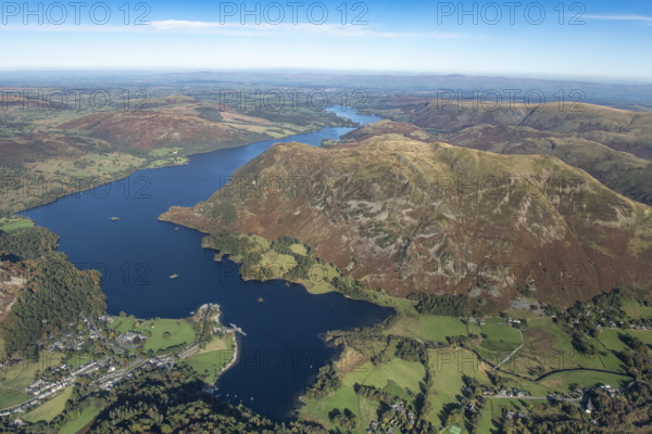 Birk Fell and Ullswater looking north east, Glenridding, Cumbria, 2024.