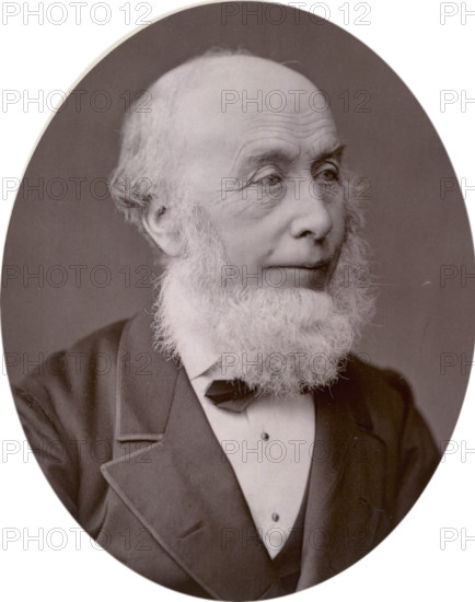 Richard Redgrave, landscape painter, 1878. Redgrave's early years as an artist were difficult ones, until in 1837 he exhibited 'Gulliver on the Farmer's Table', which brought him to the attention of a wide audience. Among his best-known works are, 'Ophelia wearing her Garlands', 'The Thames from Millbank', 'Cinderella', 'The Poor Teacher' and 'The Poet's Study'. In 1858 Queen Victoria appointed him Surveyor of Crown Pictures.