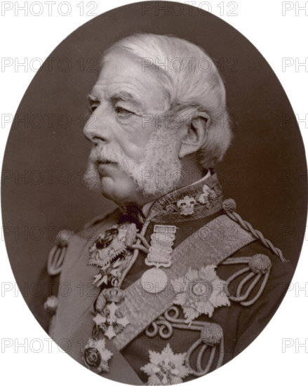 Sir Richard Airey, 1878. Airey was Quarter-Master General of the 1st Brigade of the Light Division, and was present at the battles of Alma and Inkerman during the Crimean War, and wrote the order for the charge of the Light Brigade at Balaklava. He was also Governor of Gibraltar.