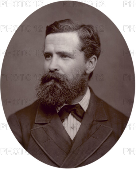 Commander Verney Lovett Cameron, explorer, 1878. In 1872, Cameron was appointed commander of an expedition to Africa with the objective of locating David Livingstone, and then carrying out exploration based on Livingstone's advice. However, after arriving in Africa, the expedition learned that Livingstone was dead. Cameron then determined to attempt to make the first complete crossing of the continent by a European. Despite considerable hardships, this objective was achieved, covering a distance of nearly 3000 miles on foot between the eastern and western shores, and discovering the sources of the Zambezi in the process. In 1876 he returned to Britain to considerable acclaim and a promotion to the rank of Commander, and wrote an account of his travels entitled "Across Africa". Cameron later undertook further expeditions to Asia, and to West Africa with Richard Burton.