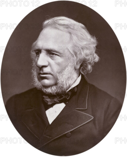 Sir Charles Reed, chairman of the London School Board, 1880. Reed was instrumental in the setting up of a free public library in the City of London, after a pamphlet he wrote advocating such a scheme was published. After being elected as the member for Hackney on the first London School Board in 1870, he became the vice-chairman, and chairman of the works committee. In 1873 he became chairman of the board, and remained so until his death.