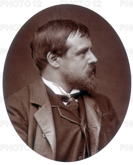 Lawrence Alma-Tadema, artist and Royal Academician, 1881. Dutch-born painter Alma-Tadema (1836-1912) moved to London in 1870. He had exhibited two paintings at the Royal Academy the previous year, which had been very well-received. He became a Royal Academician in 1879, and by the 1880s he was one of the most popular and famous artists in Britain, with clients including members of the British and Russian royal families. He specialised in idyllic Classical scenes. Alma-Tadema received a knighthood in 1899, and was held in such regard by the establishment that, when he died in 1912, he was buried in St Paul's Cathedral.