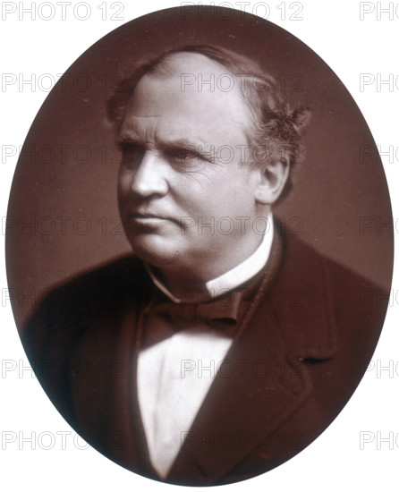 Edward Stanley, 15th Earl of Derby, politician and statesman, 1881. Stanley (1826-1893) first entered parliament in 1848 as a Conservative member for King's Lynn. In 1852 his father, the 14th Earl of Derby became Prime Minister, and appointed Stanley Under-Secretary for Foreign Affairs. In subsequent administrations presided over by the Earl of Derby Stanley served as Colonial Secretary and Foreign Secretary. In 1869 his father died and Stanley became the 15th Earl. He served as Foreign Secretary again under Disraeli, but by 1880, increasingly at odds with the foreign policy position of the Conservative party, he opted to join the Liberals. Gladstone made Stanley leader of the Liberals in the House of Lords, and Colonial Secretary in 1882-1885. In 1886 however, disagreeing with Gladstone's position on Irish Home Rule, the Earl of Derby left the Liberal party to join the Liberal Unionists, leading the party in the Lords until he retired from politics in 1889.