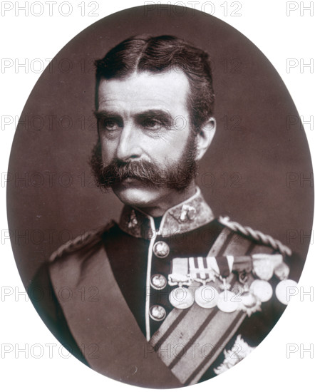Major-General Lord Chelmsford, British soldier, 1882. Frederick Augustus Thesiger (1827-1905), 2nd Baron Chelmsford, was commander of the British forces that suffered a disastrous defeat by the Zulus at the Battle of Isandhlwana in 1879.