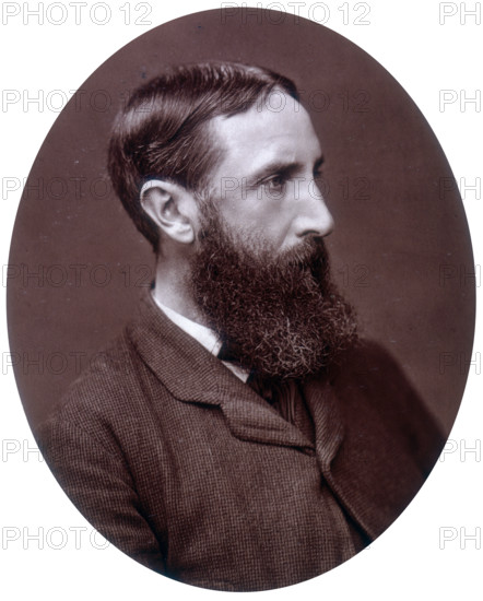 George Dunlop Leslie, artist and Royal Academician, 1882. The son of the painter Charles Robert Leslie, George Dunlop Leslie (1836-1921) became a Royal Academician in 1876. In his work he specialised in paintings of girls busy with domestic tasks or at play, with an optimistic air heightened by his use of bright colours.