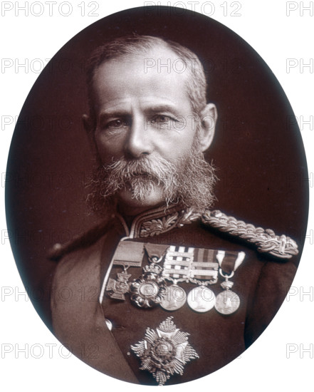 General Sir Frederick Sleigh Roberts, 1882. Sir Frederick, 1st Earl Roberts (1832-1914) was one of the foremost British military figures of Victorian times. Awarded the Victoria Cross in 1858 for his actions during the Indian Mutiny, Roberts is best known for his march to capture Kandahar during the Second Afghan War of 1878-1880. He was made Baron of Kandahar and Waterford in 1892 and promoted to Field Marshal in 1895. Roberts commanded the reinforcements sent to South Africa in 1900 after the setbacks of the early part of the Boer War. After his successful intervention in the South African campaign, he returned to England to become Commander-in-Chief of the British Army, a position which he held until 1904.