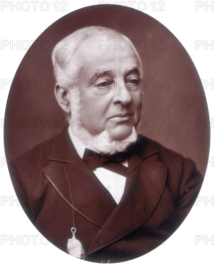 Warren de la Rue, British astronomer and physicist, 1882. De La Rue (1815-1889) was a brilliant astronomer who discovered 525 nebulae. A pioneer of astronomical photography, he invented the photoheliograph, a device which allowed the Sun to be mapped using photography. De la Rue also invented the silver chloride battery, researched the discharge of electricity in gases and carried out research on photo-active chemicals and the wave theory of light.