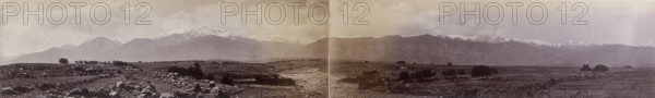 The Safed Koh mountain range, Afghanistan, 1879. A view of mountains on the Pakistan-Afghanistan border, south-east of Kabul.