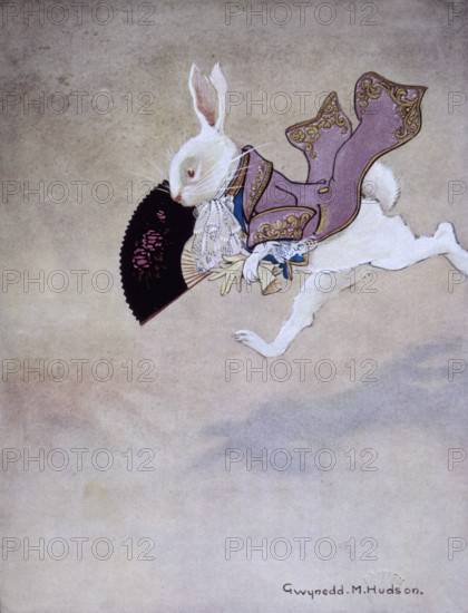 The White Rabbit in a hurry, Alice's Adventures in Wonderland, 1922.