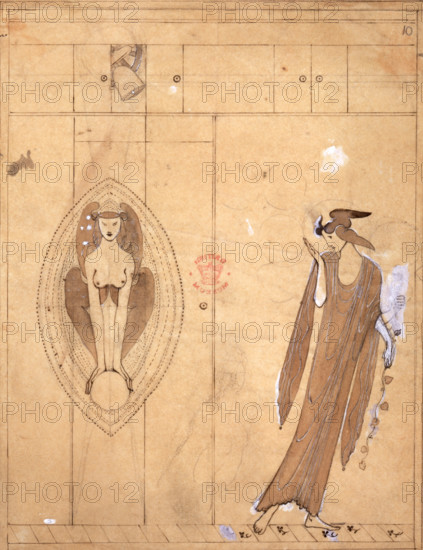 The Sphinx - a poem, and four plays by Oscar Wilde, 1894. Illustrations by Charles Ricketts.