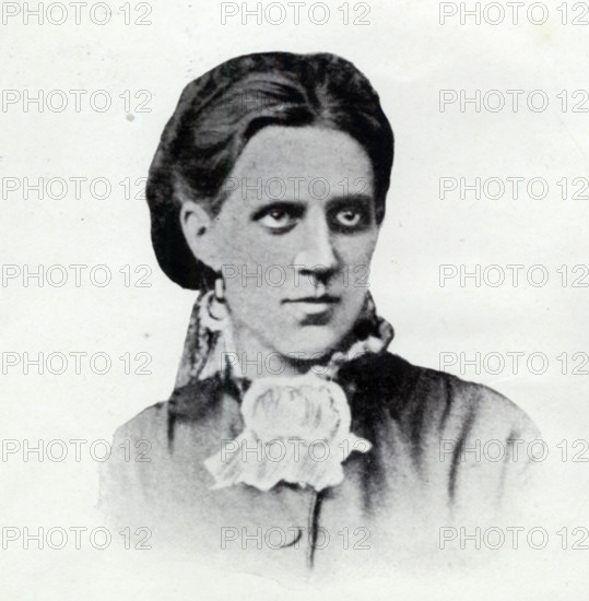 Anna Dostoyevskaya, c1866. Portrait of the Russian writer, philatelist, memoirist, stenographer, and assistant (1846-1918) and wife of Fyodor Mikhaylovich Dostoyevsky. She was also one of the first female philatelists in Russia. From "Dostoevsky Portrayed by his Wife" by Mme Dostoevsky. Translated from the Russian and edited by S.S. Koteliansky. [London, 1926].