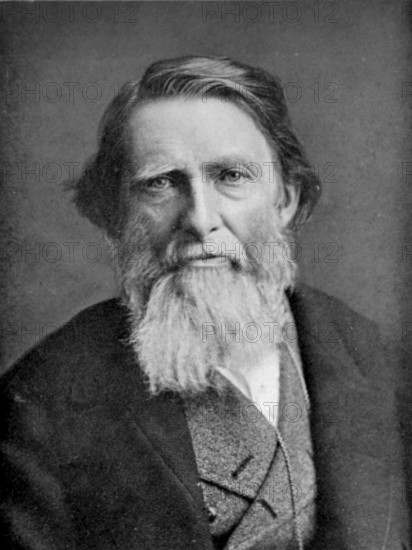 Portrait of John Ruskin, c1890s. English author John Ruskin (1819-1900) was a leading art and social critic, poet and artist. From 'The life of Oscar Wilde' by Robert Harborough Sherard. [1906].