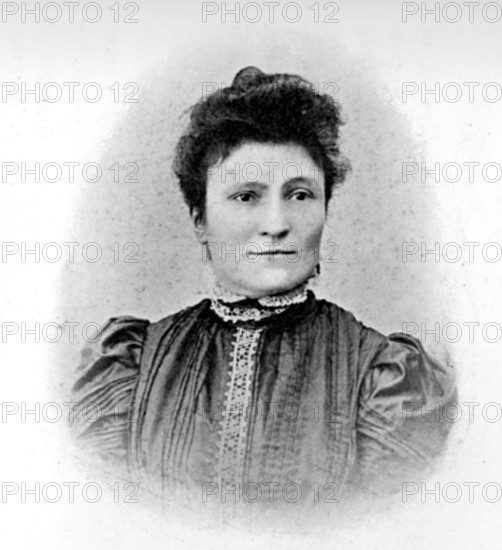 Madame Dupoirier of the Hotel D'Alsace, 1906. 'She was kind to Oscar Wilde during his last days'. Irish playwright and author Oscar Wilde (1854-1900) was sent to prison for 'sodomy', and served two years of hard labour. He died in Paris three years after leaving prison. From 'The life of Oscar Wilde' by Robert Harborough Sherard. [1906].
