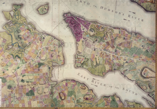 Plan of the City of New York, in North America: Surveyed in the Years 1766 & 1767. Map of the southern half of Manhattan and part of Brooklyn, showing the East River and the Hudson.