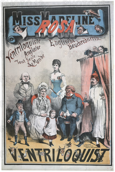 A poster for a performance by Miss Madeline Rosa, ventriloquist, 1883. From a collection of pamphlets, handbills, and miscellaneous printed matter relating to Victorian entertainment and everyday life. (London, 1883).