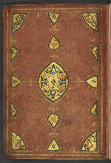 Decorated cover, 1726. From An Abridged Version Of Khusrau U Shirin By Nizami. Sixty Three Miniatures.