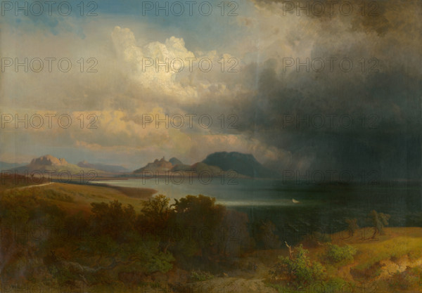 Storm over Lake Balaton, 1851.