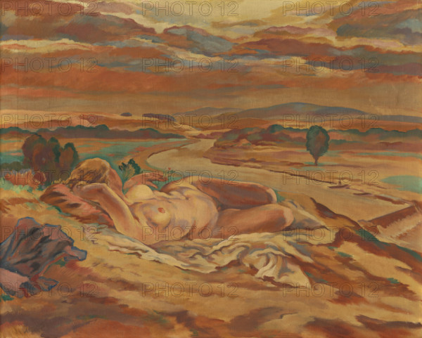 Nude and river, 1929.