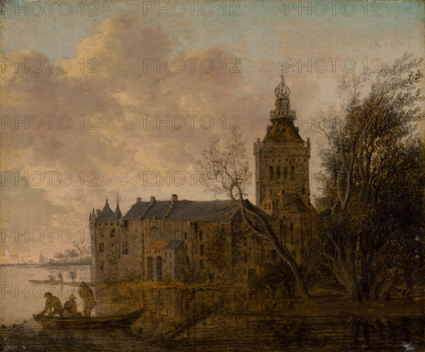 Chateau Montfoort, 1653. The Castle of Montfoort near Utrecht.