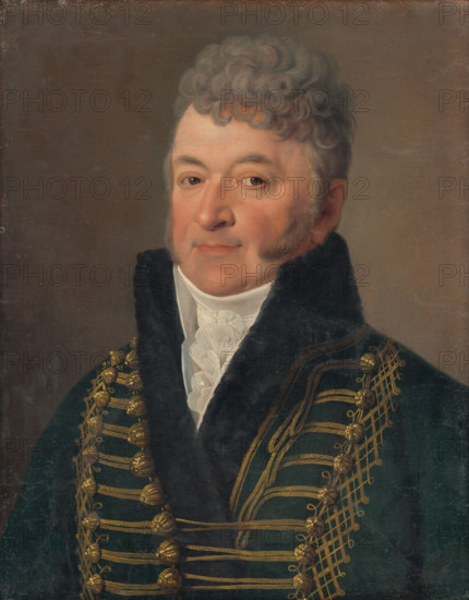 Portrait of a Man with a White Collar, around 1830-1840.
