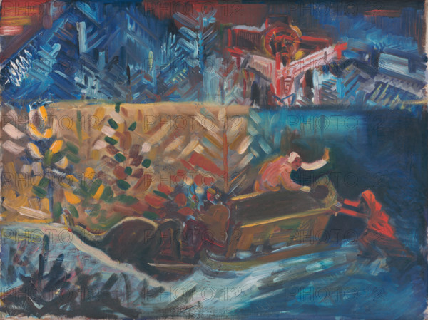 Carrying the Sick, 1940.