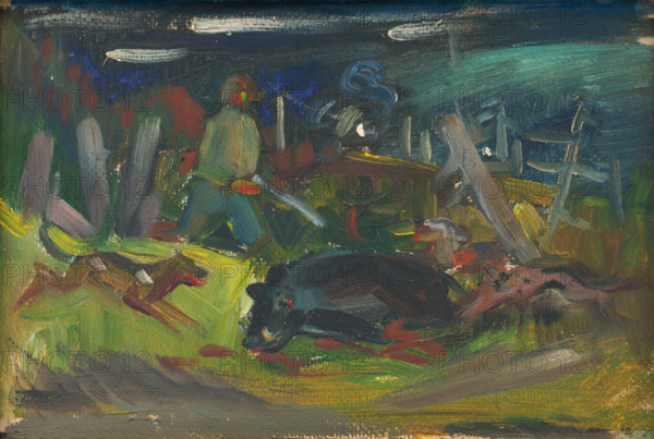 Boar Hunt, around 1930-1935.