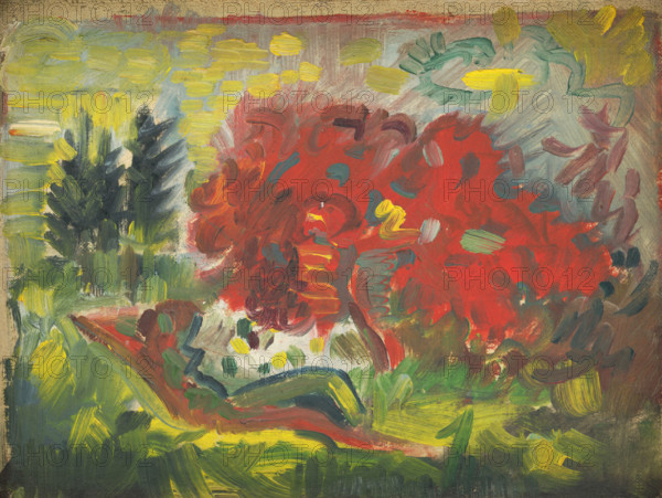 Reclining Nude in a Garden, 1940-1944.