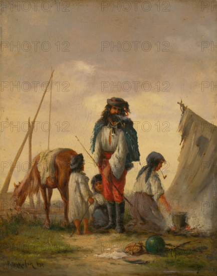 Gypsy family, 1868.