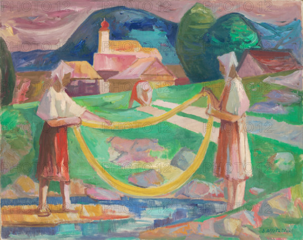 Soaking flax III, 1948-1949.